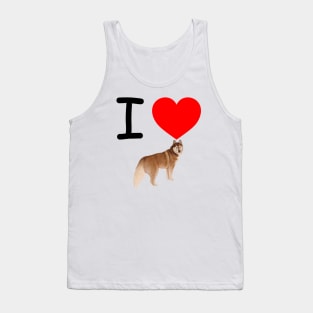 I Heart German Sheperd Tank Top